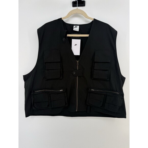 Men’s Nike Life Utility Gilet/Vest (Black) FN3214-010 Size XXL MSRP $175 - Picture 3 of 16